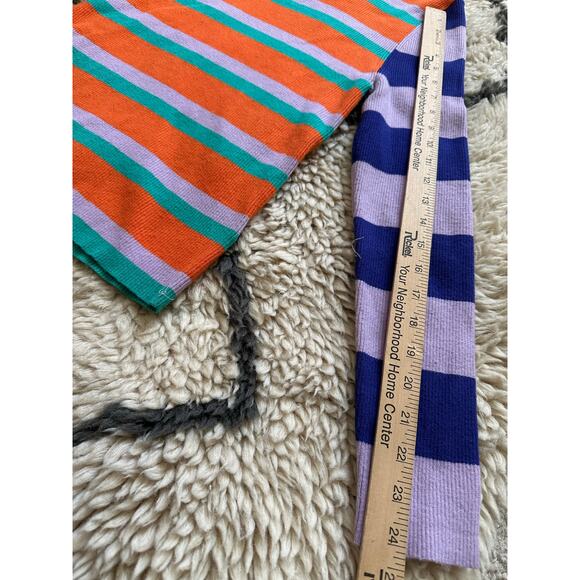 Anthropologie Maeve Striped Turtleneck Sweater colorblock Ribbed - Picture 3 of 12